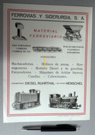 Ferrovias Y Siderurgia SA, Madrid, Bilbao, Barcelona, Sevilla : Placas Saltacarriles / Material Ferroviaro - 1935 - España