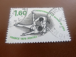 Championnats Du Monde De Judo - 1f.60 - Vert Et Noir - Oblitéré - Année 1979 - - Used Stamps