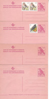 Avis De Changement D'adresse 28 FN -  Lot De 4 Cartes - 28 I - Timbres Sur Deux Cartes; Une Troisième Carte Est écrite - Avis Changement Adresse