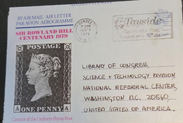 SP) 1979 ENGLAND, ONE PENNY ROWLAND HILL CENTENARY, CREATOR FIRST POSTAGE STAMP, QUEEN VICTORIA, SCOTLAND CANCELLATION - Unclassified