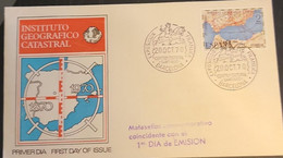 SP) 1970 SPAIN, CADASTRAL GEOGRAPHIC INSTITUTE, PHILATELIC EXHIBITION IN BARCELONA, MAP, FDC, XF - Other & Unclassified