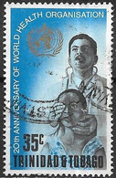 TRINIDAD AND TOBAGO 1968 20th Anniversary Of World Health Organization - 35c - Doctor Giving Eye-test FU - Trinidad & Tobago (1962-...)