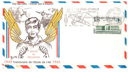 N°90220 -FDC -trentenaire De L'école De L'air 1965 -Salon De Provence- - Aerei