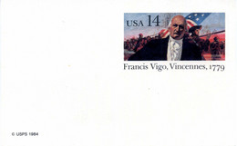 1986 Interi Postali C206a (USA) NUOVO Francesco Vico - Interi Postali