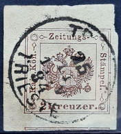 AUSTRIA 1877 - Canceled - ANK 6 I A - 2kr - Linker Oberer Eckrand - Zeitungsstempelmarke - Zeitungsmarken
