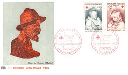 N°90224 -cachet 1er Jour -FDC- Cachet Strasbourg- 1965- - Croce Rossa