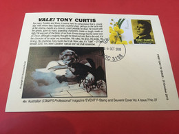 (3 F 35) Australia Personalised Stamp On Cover - Event-P Stamp - Tony Curtis (dated 20 Oct 2010) - Militaria