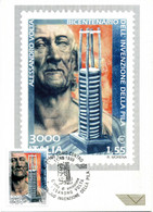 1999 Cartolina Maxi POSTE ITALIANE Alessandro Volta 1,55€ - Cartas Máxima