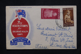 NOUVELLE ZÉLANDE - Enveloppe Souvenir ( Enfance ) Pour La France En 1952 - L 115368 - Cartas & Documentos