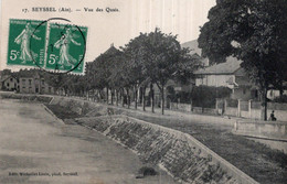 CPA   01   SEYSSEL---VUE DES QUAIS---1910 - Seyssel