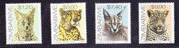 Zimbabwe 1999 Wild Cats 4V MNH - Zimbabwe (1980-...)