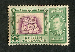 27 Br.Honduras Scott # 115 Used "Offers Welcome" - British Honduras (...-1970)