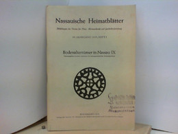 Nassauische Heimatblätter - 49. Jahrgang 1959 - Heft I - Bodenaltertümer In Nassau IX - Hessen