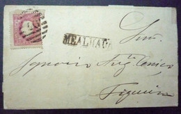 PORTUGAL Lettre 1874 Type Louis 1er Mi. 38 De Mealhada Pour Figueira - Briefe U. Dokumente