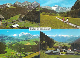 Matten Im Simmental - Fermeltal  (4 Bilder)          Ca. 1970 - Matten Bei Interlaken