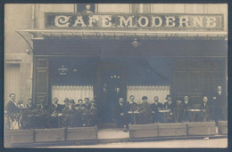 23 GUERET Café Moderne 13 Place Bonnyaud Carte Photo - Guéret