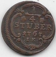 Allemagne - Cologne - 1/4 Stuber 1767 - Sonstige & Ohne Zuordnung