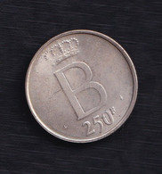 BELGICA.  AÑO 1951.  250 F PLATA - 250 Frank