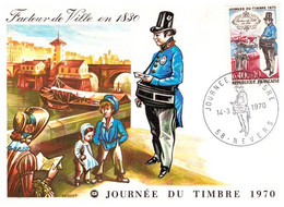 N°90245 -cachet Journée Du Timbre -Nevers- Facteur De Ville En 1830- - Giornata Del Francobollo