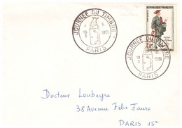 N°90247 -cachet Journée Du Timbre -Paris -1961- - Giornata Del Francobollo