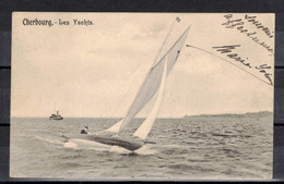 CPA 50 - CHERBOURG Le Port - ( Ref CH P 34 ) Les Yachts - Cliché 1900 - Cherbourg