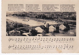 Cpsm Dentelée Grand Format. Le Pont D'Avignon , La Chanson, Notes Et Partition. - Other & Unclassified