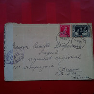 LETTRE CHARLEROI POUR BEAUNE CENSURE 1939 - Covers & Documents