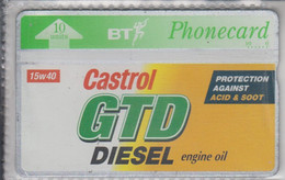 UNITED KINGDOM BT 1994 CASTROL GTD DIESEL ENGINE OIL MINT - BT Advertising Issues