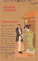 Illustrateur  Mraschka : La Guerre Amusante. Capitulation.Geisha         Petit Pli D'angle   (voir Scan) - Other & Unclassified