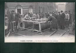 CP - 75 - Paris Innondé - Génie Construisant Des Radeaux - Inondations De 1910
