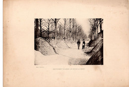 Photo Gravure Exposition Universelle 1900,relèvement D'arbres Au Cours La Reine. Photo Vacherot - Sin Clasificación