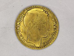 COIN MONNAIE FRANCE 20 FRANCS 1933 TURIN LAITON FAUX POUR SERVIR - Abarten Und Kuriositäten