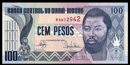 # # # Banknote Guinea-Bissau (Guinea-Bissau) 100 Pesos 1990 UNC # # # - Guinea-Bissau