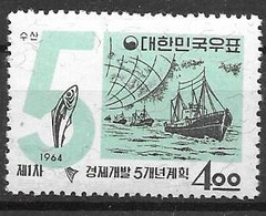 South Korea Mnh ** 1964 7 Euros  Fishing Ship - Korea, South
