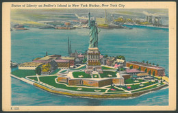 NEW YORK Vintage Postcard USA - Statue Of Liberty