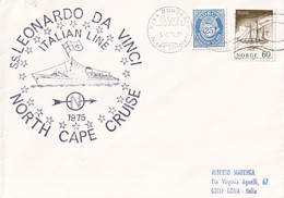 North Cape Cruise - 1975 - Italian Line - S.S. Leonardo Da Vinci - Nordkapp 5/08/1975 - Brieven En Documenten