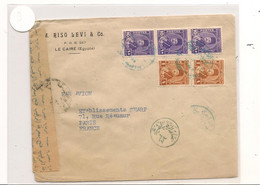 EGYPTE 1936/37  FOUADd 1er SUR ENVELOPPE DE LE CAIRE POUR PARIS - Storia Postale
