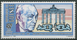 Guinea 1992 Brandenburger Tor Konrad Adenauer 1384 A Postfrisch - Guinea (1958-...)
