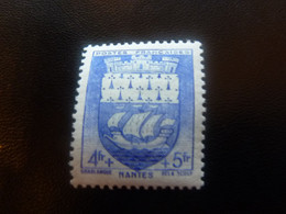 Nantes - Armoirie De Ville - 4f.+5f. - Outremer - Neuf Sans Trace De Charnière - Année 1942 - - Unused Stamps