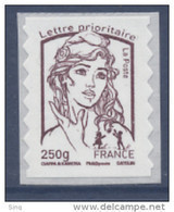 N° 857 Marianne Adhésif Brun-prune Année 2013, Valeur Faciale 250g - KlebeBriefmarken