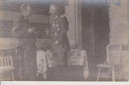 SPA - CARTE PHOTO - L'EMPEREUR ET LE ROI DE SAXE AU CHATEAU NEU BOIS - Habité Par La Suite Par La Commission Française - Theux