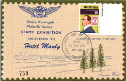 2 F 41) Australia - Manly Warringah Philatelic Society 1976 Stamp Exhibition (card Number 750) Back Is Blank - Andere & Zonder Classificatie