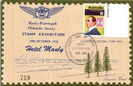 2 F 41) Australia - Manly Warringah Philatelic Society 1976 Stamp Exhibition (card Number 750) Back Is Blank - Sonstige & Ohne Zuordnung