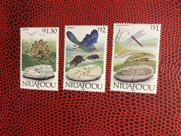 TONGA NIUAFO’OU 1989 1993 3v Neuf MNH ** Mi Dinosaur* Prehistoric  New Zealand - Preistorici