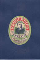 étiquette Bière Beer Bier Brasserie Publicité Publicitaire Réclame Krugerbier Eekloo - Advertising