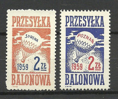 Polen POLAND 1959 BALLOON Post MNH - Ungebraucht