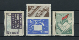 1959, Korea Nord, 187-90 A, ** - Korea, North