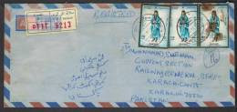Women Costumes Culture, Postal History Registered Cover From OMAN 2-11-1992 - Oman