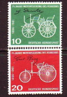 1961. BRD.  75 Years Motorization Of Transport. MNH. Mi. Nr. 363-64. - Unused Stamps