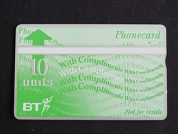 TELECARTE BRITISH TELECOM 10 UNITS - DOS NOIR - BT Edición General